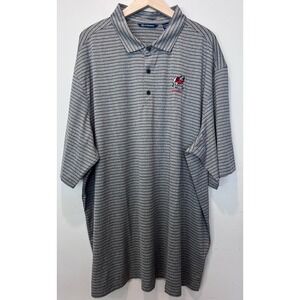 Georgia‎ Bulldogs Cutter & Buck Forge Eco Heather Stripe Stretch Mens Polo 3XT